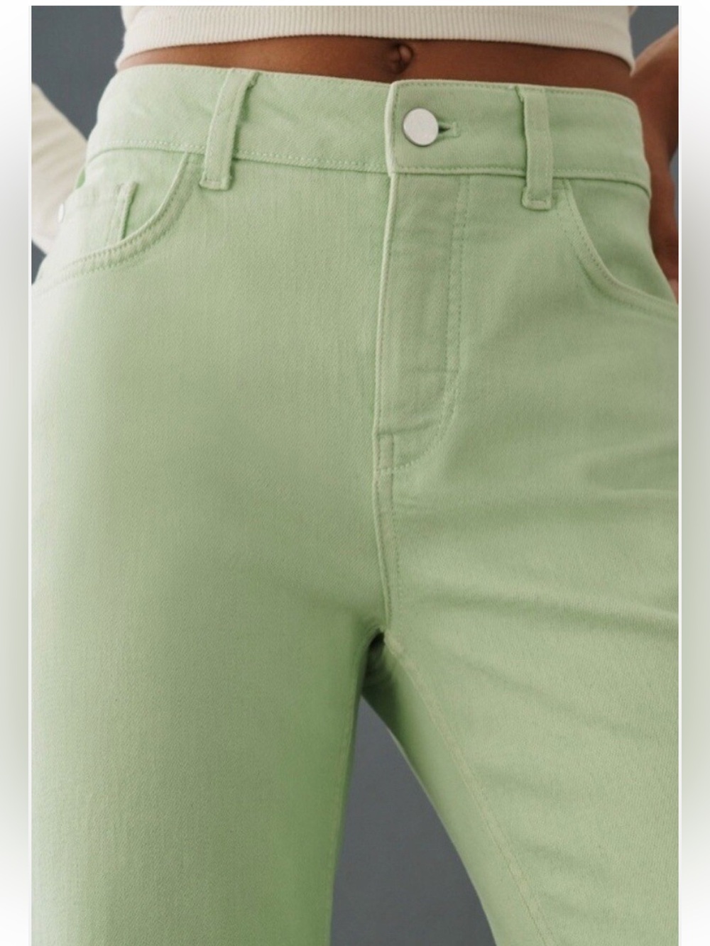 Pilcro by Anthropologie “The Yaya” style in spring green denim Size 29 / 8 - Picture 3 of 12